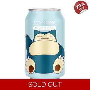 Ocean Bomb Pokemon Snorlax Grape Flavour Sparkling Water 355ml Can